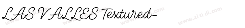 LAS VALLES Textured字体转换